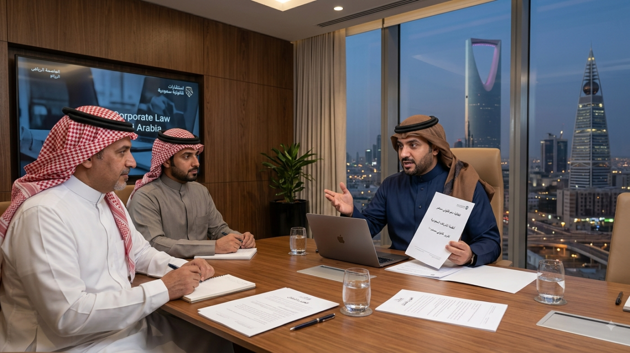 المستشار القانوني الخارجي للشركات في السعودية لماذا تحتاج شركتك إلى دعم قانوني مستمر؟